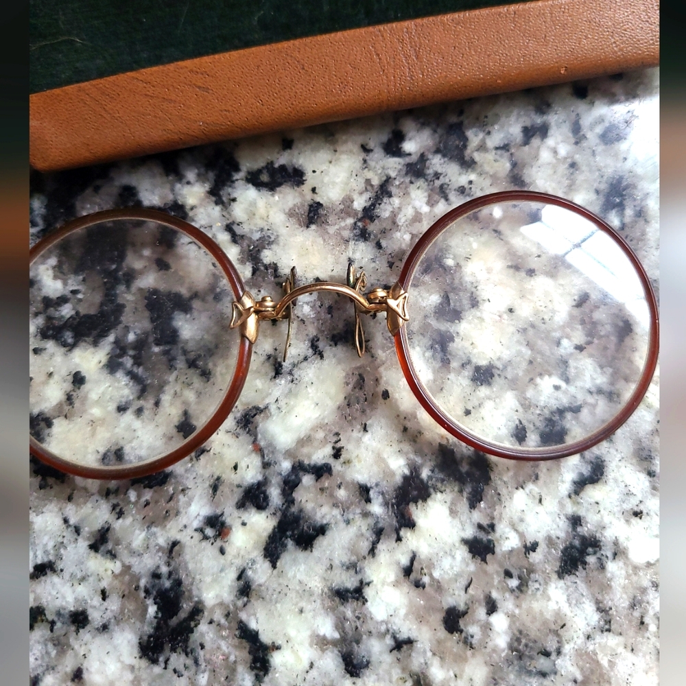 Antique Pince-nex Celluloid? Glasses